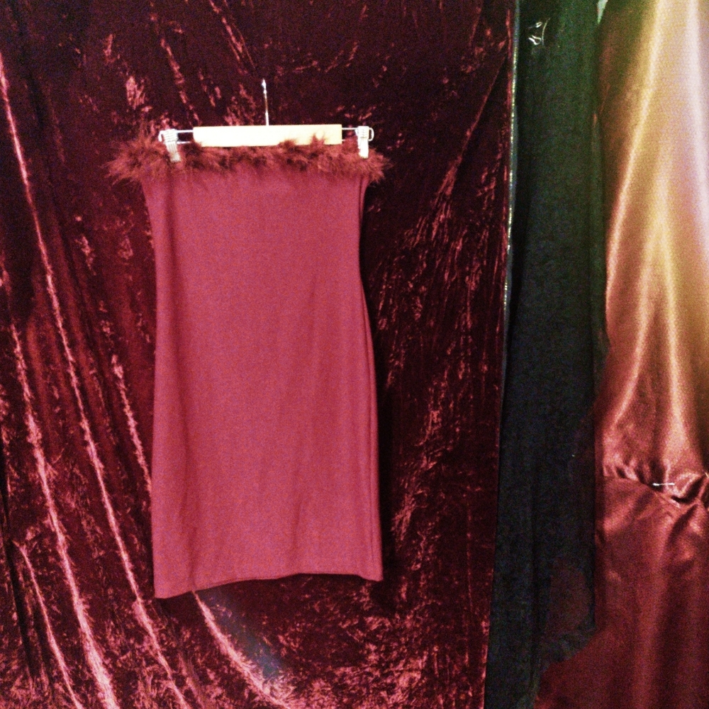 💢Scarlet Fur-Lined Dress💢